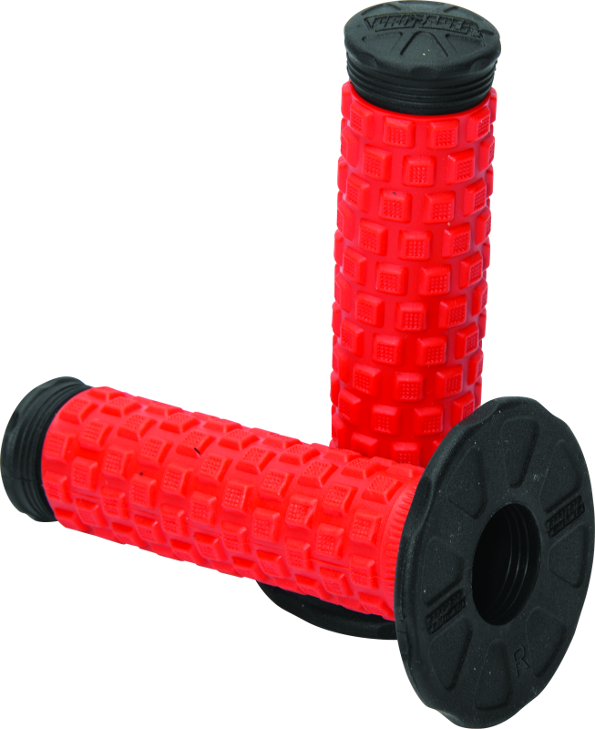 ProTaper Pillow Top Grips - Red/Black - Bull Strap