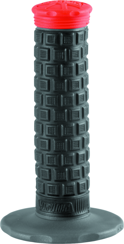 ProTaper Pillow Top Lite Grips - Gray/Black/Red - Bull Strap