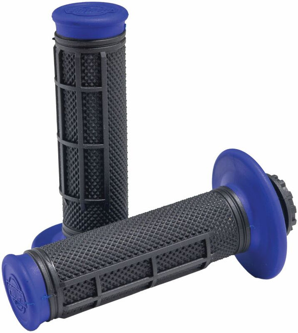 ProTaper Pro Series Clamp On 1/2 Waffle Blue/Black - Bull Strap