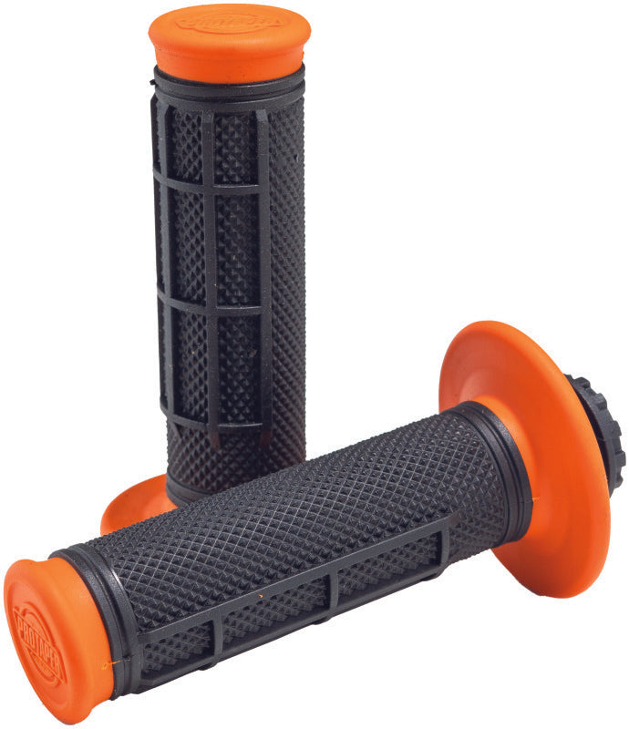 ProTaper Pro Series Clamp On 1/2 Waffle Orange/Black - Bull Strap