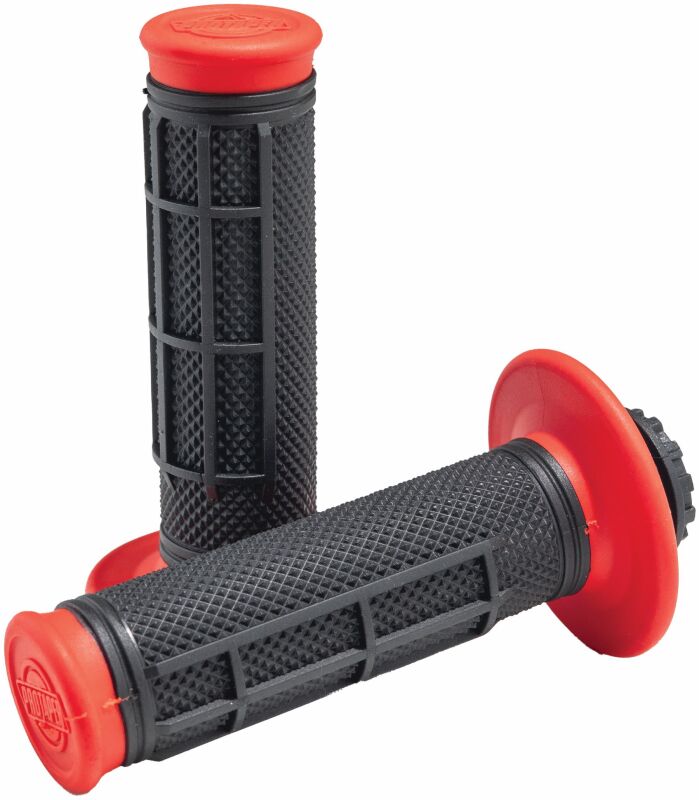 ProTaper Pro Series Clamp On 1/2 Waffle Red/Black - Bull Strap