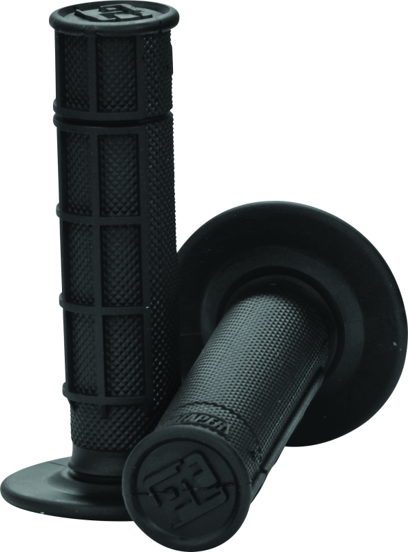 ProTaper Race Cut 1/2 Waffle Grips - Black - Bull Strap