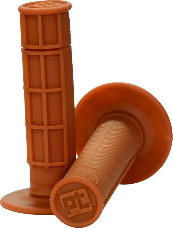 ProTaper Race Cut 1/2 Waffle Grips - Gum - Bull Strap