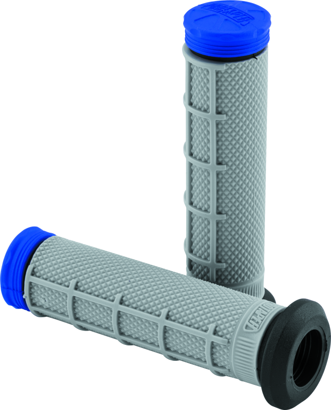 ProTaper Tri Density ATV 1/2 Waffle Grips - Blue - Bull Strap