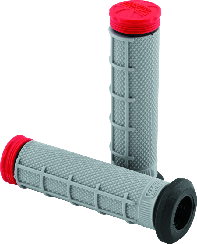 ProTaper Tri Density ATV 1/2 Waffle Grips - Red - Bull Strap