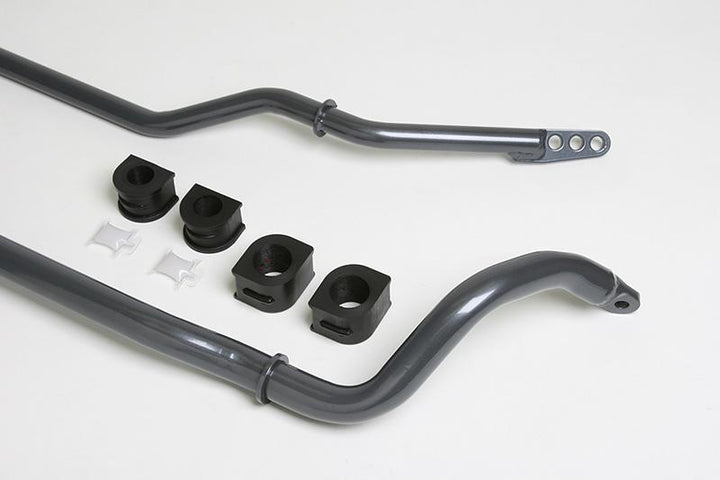 Progress Tech 97-13 Chevy Corvette C6 Front/Rear Sway Bar Kit (FR 35mm Tubular / RR 25mm Tube Adj) - Bull Strap