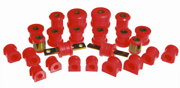Prothane 01-03 Honda Civic Total Kit - Red - Bull Strap