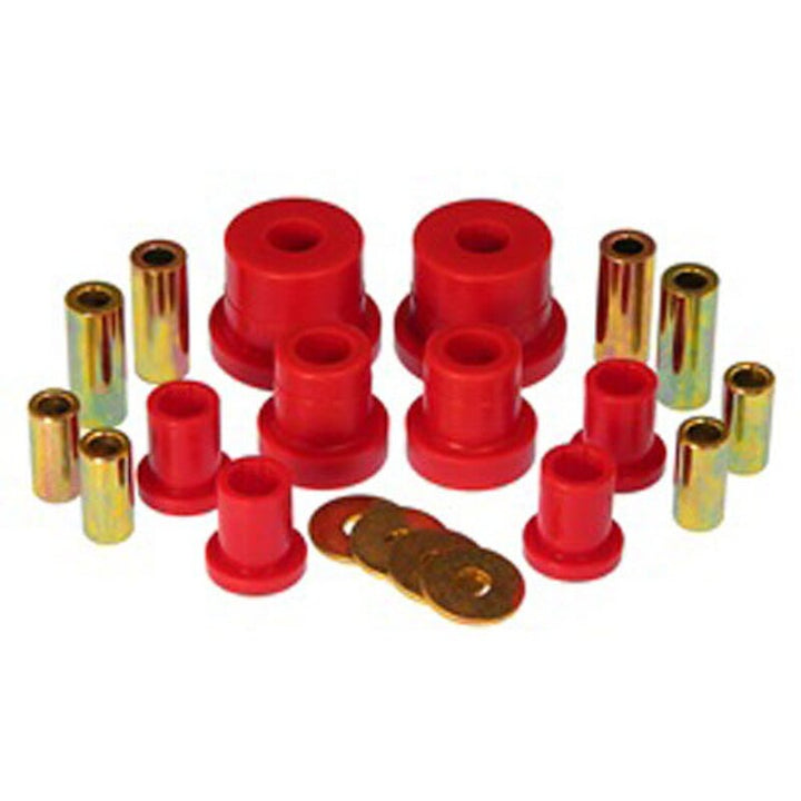 Prothane 06-09 Chevy Trailblazer Front Control Arm Bushings - Red - Bull Strap