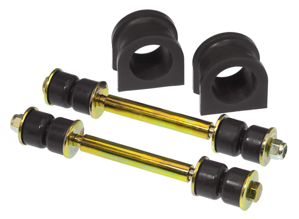 Prothane 07-14 Chevy Silverado Front Sway Bar Bushings - 36mm - Black - Bull Strap