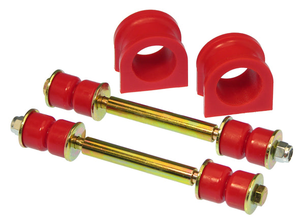 Prothane 07-14 Chevy Silverado Front Sway Bar Bushings - 36mm - Red - Bull Strap