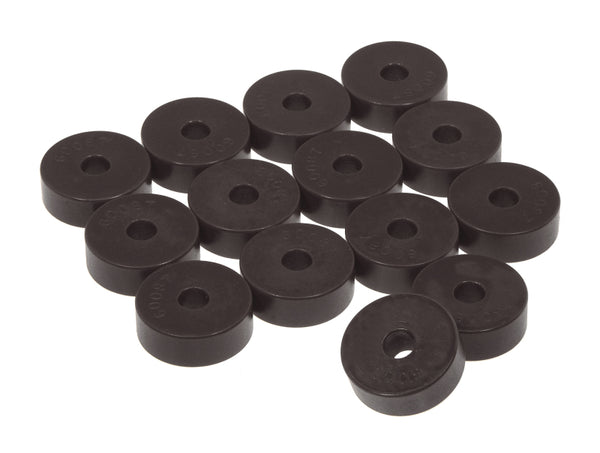 Prothane 55-73 Jeep CJ5 Body Mount 14 Bushing Kit - Black - Bull Strap