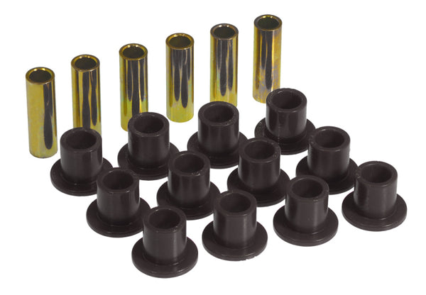 Prothane 61-68 International Scout 80/800 Spring & Shackle Bushings - Black - Bull Strap