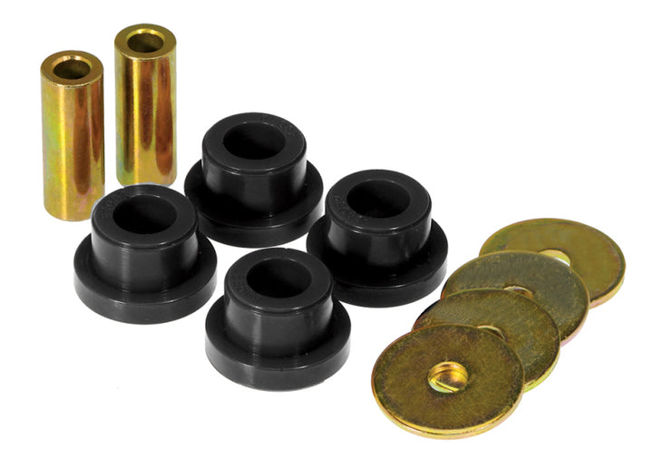 Prothane 63-82 Chevy Corvette Rear Control Arm Bushings w/o Shell - Black - Bull Strap