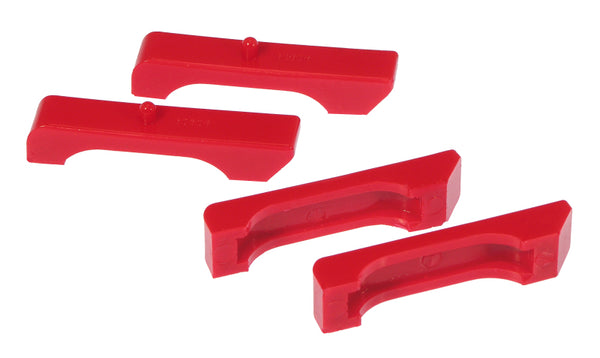 Prothane 68-87 GM Small Block Radiator Insolators - Red - Bull Strap
