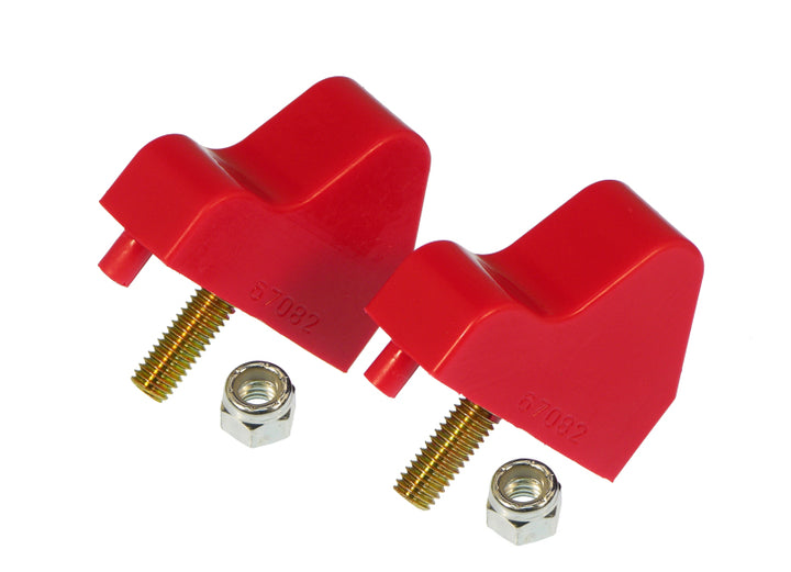 Prothane 70-81 Chevy Camaro Bump Stop Kit - Red - Bull Strap