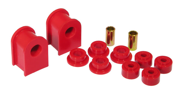 Prothane 75-98 Ford Truck S/B & E/L Bush - 7/8in (for 2.5in Frames / Stud to Eye End Links) - Red - Bull Strap