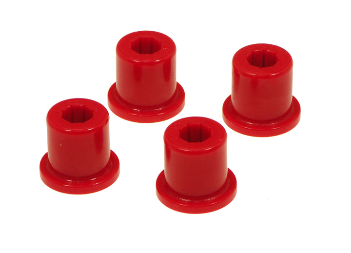 Prothane 76-86 Jeep CJ5/CJ6 Front Frame Shackle Bushings - Red - Bull Strap