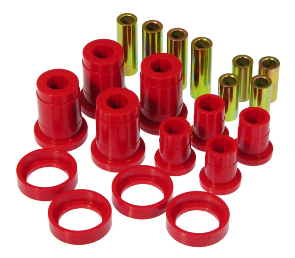 Prothane 84-88 Pontiac Fiero Front Control Arm Bushings - Red - Bull Strap