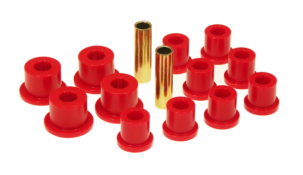 Prothane 84-88 Toyota P/U / 4Runner 4wd Rear Shackle Bushings - Red - Bull Strap