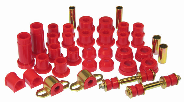 Prothane 84-88 Toyota Truck 2wd Total Kit - Red - Bull Strap