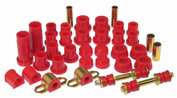 Prothane 84-88 Toyota Truck 2wd Total Kit - Red - Bull Strap