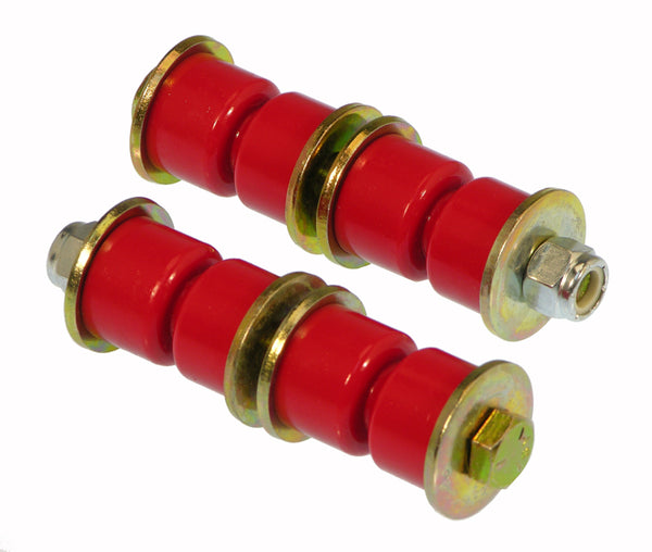 Prothane 88-00 Universal Sway Bar End Link Kit - Red - Bull Strap