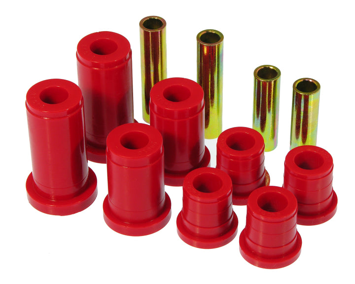 Prothane 88-98 Chevy K10/20/30 4WD PU Control Arm Bushings - Red - Bull Strap