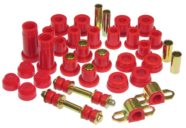 Prothane 89-94 Toyota Truck 2wd Total Kit - Red - Bull Strap