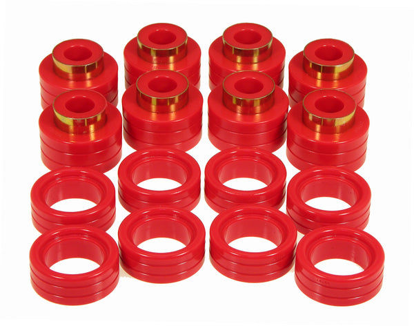 Prothane 94-01 Dodge Ram 2/4wd Cab Mounts - Red - Bull Strap