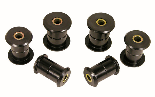 Prothane 99-14 Chevy Silverado 1500/2500 2/4wd Rear Spring Bushings - Black - Bull Strap