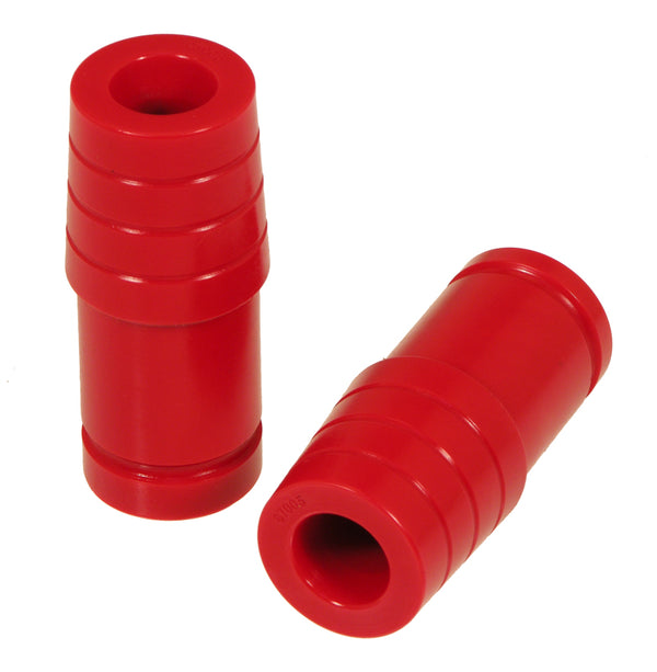 Prothane Jeep TJ Front 1.5in Extended Bump Stop - Red - Bull Strap