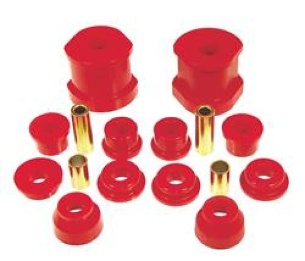 Prothane Mitsubishi 3000GT Front Lower Control Arm Bushings - Red - Bull Strap