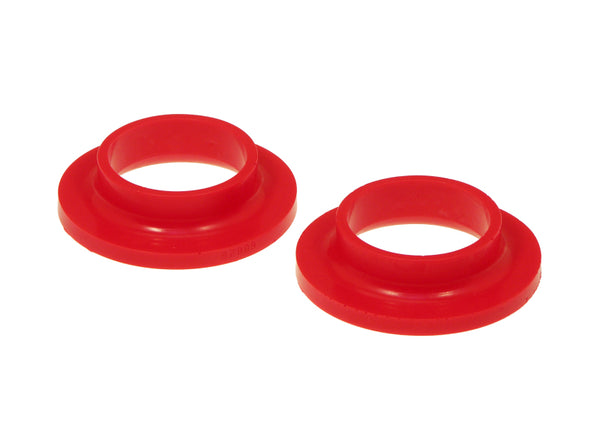 Prothane Universal Coil Spring Isolators - Pair - Red - Bull Strap