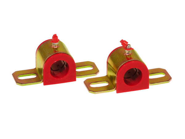 Prothane Universal Greasable Sway Bar Bushings - 26MM - Type B Bracket - Red - Bull Strap