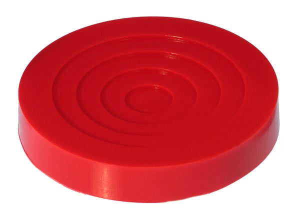 Prothane Universal Jack Pad 5in Diameter Model - Red - Bull Strap