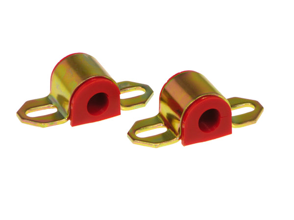Prothane Universal Sway Bar Bushings - 17mm for A Bracket - Red - Bull Strap