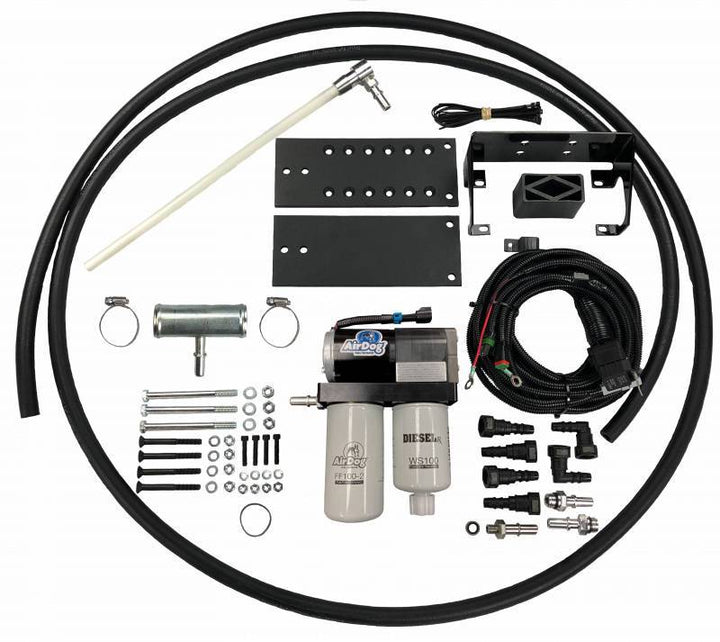 PureFlow AirDog 98.5-04 Dodge 24V 5.9L Cummins (w/Fuel Pump) FP-100-4G Fuel Air Separation System - Bull Strap