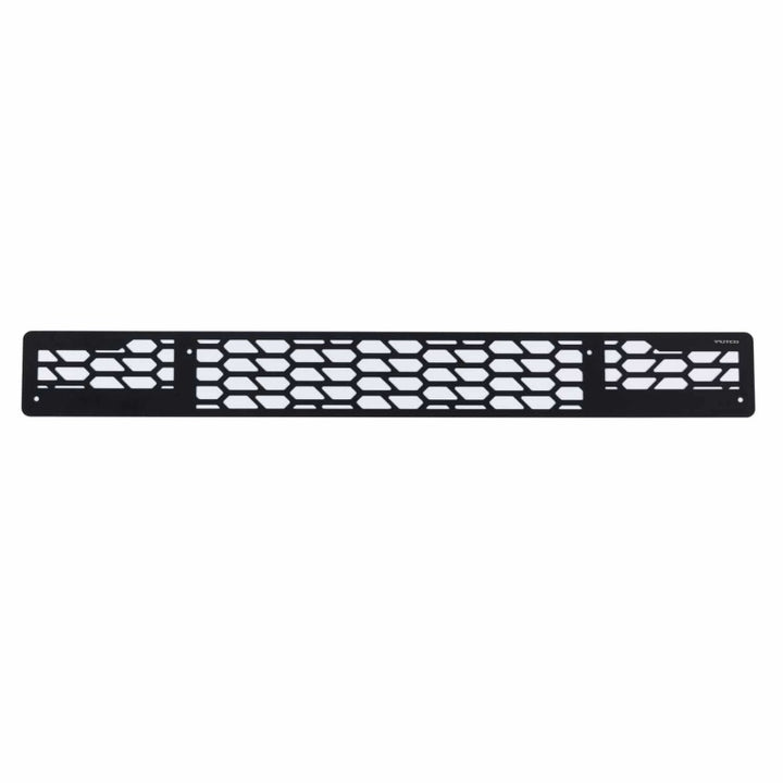 Putco 18-20 Ford F-150 - Hex Shield - Black Powder Coated Bumper Grille Inserts - Bull Strap