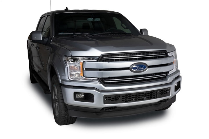 Putco 18-20 Ford F-150 - Hex Shield - Black Powder Coated Bumper Grille Inserts - Bull Strap