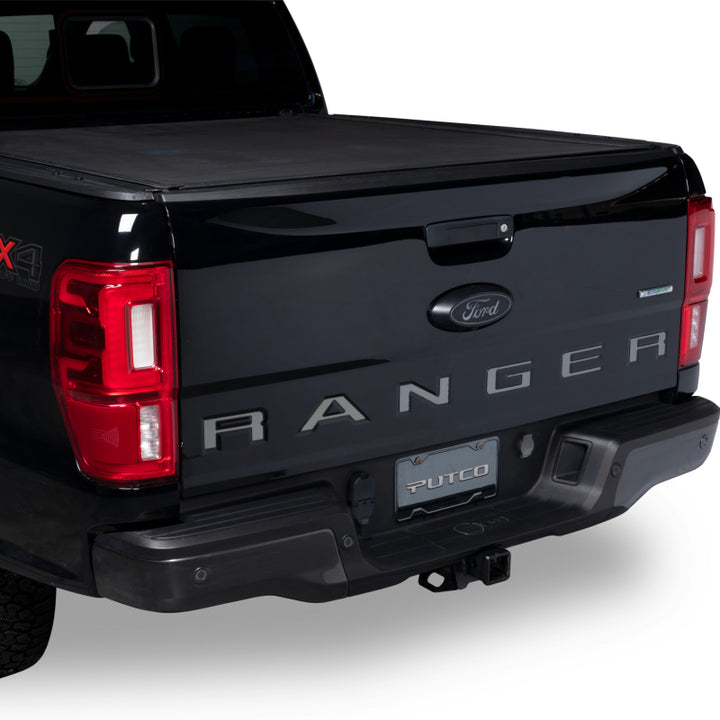 Putco 19-20 Ford Ranger - Black Platinum Tailgate Letters RANGER - Bull Strap