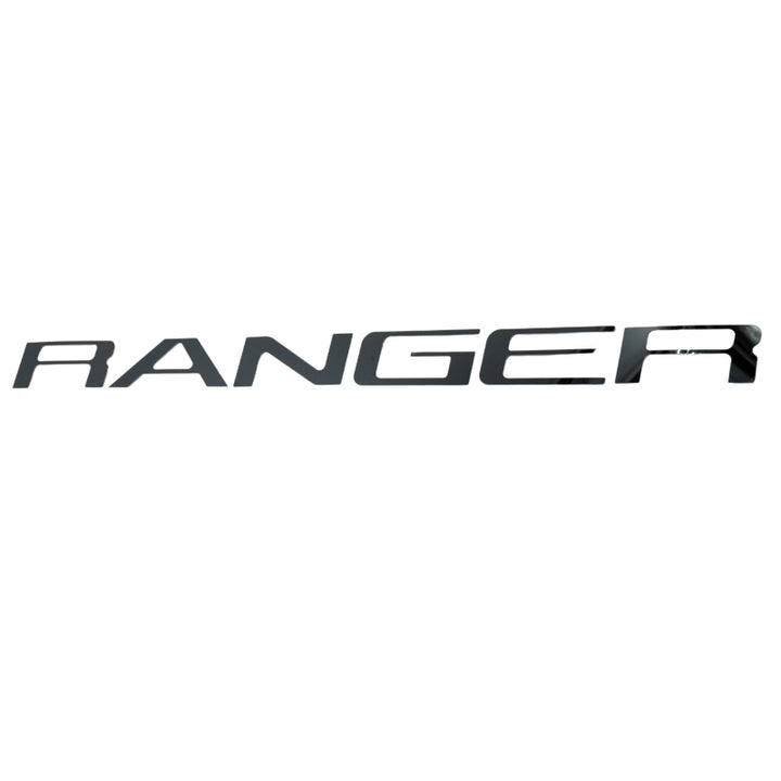 Putco 19-20 Ford Ranger - Black Platinum Tailgate Letters RANGER - Bull Strap