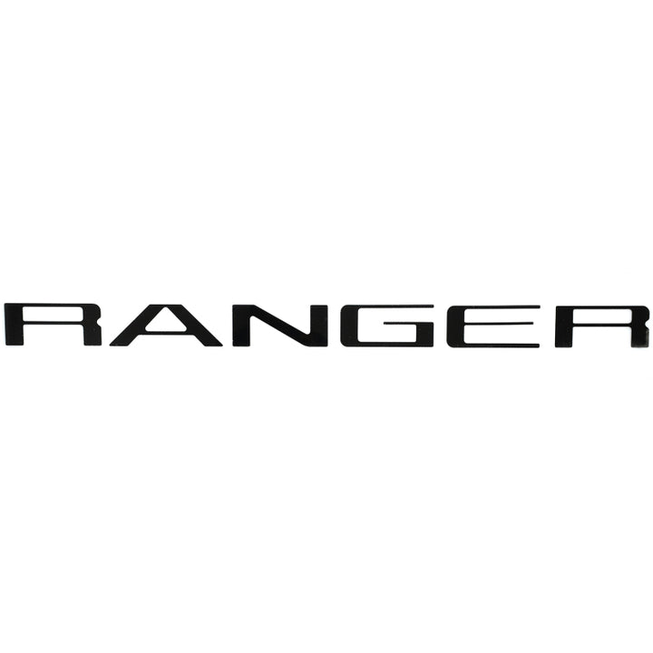 Putco 19-20 Ford Ranger - Black Platinum Tailgate Letters RANGER - Bull Strap