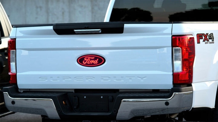 Putco 21-22 Ford F-150 Front Luminix Ford LED Emblem - w/ Camera CutOut - Bull Strap