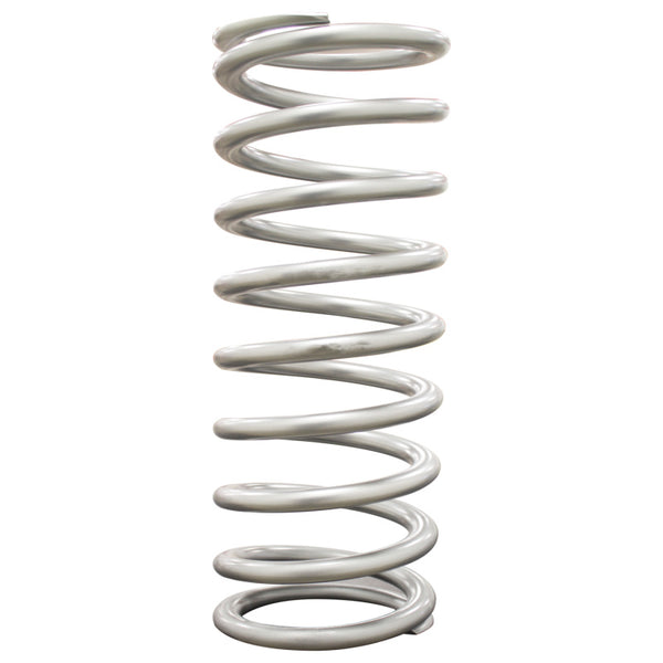 QA1 2-1/2in ID High Travel Spring - 12in Length x 110lbs/in - Silver Powder Coated - Bull Strap