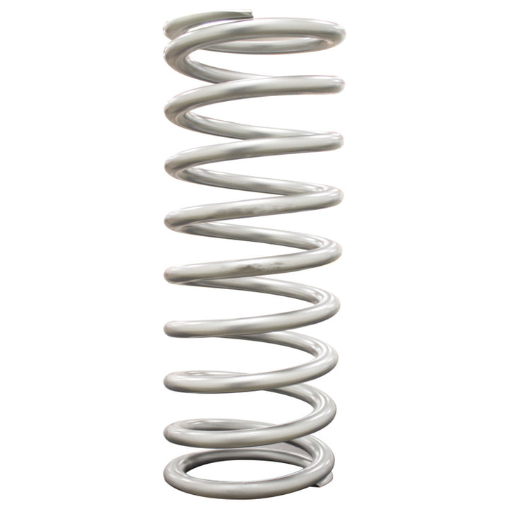 QA1 2-1/2in ID High Travel Spring - 12in Length x 130lbs/in - Silver Powder Coated - Bull Strap