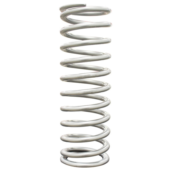 QA1 2-1/2in ID High Travel Spring - 14in Length x 250lbs/in - Silver Powder Coated - Bull Strap