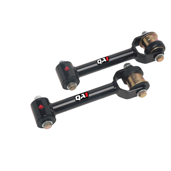QA1 64-67 GM A-Body Trailing Arms Upper Non-Adjustable Tubular Trailing Arms - Bull Strap