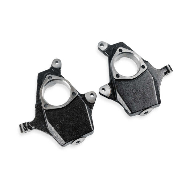 QA1 99-06 Chevrolet Silverado 1500 2WD Lowering Spindle Pair - 2in Drop - Bull Strap