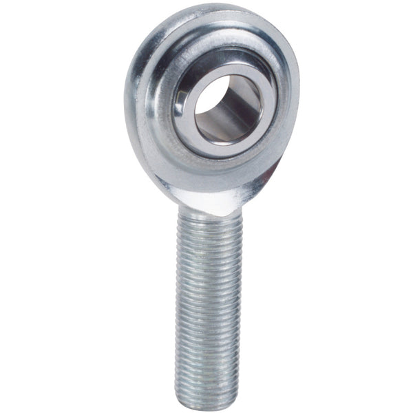 QA1 C Series 2-Pc Rod End - Male/Right Hand - .4375in Bore x 7/16-20 - Carbon Steel - Bull Strap