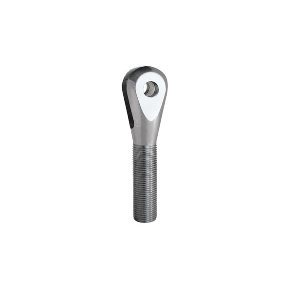 QA1 Clevis - Right Hand - 5/16-3/8in - 3/16in Slot - Carbon Steel - Bull Strap